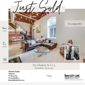 Just Sold Hudson Street Hoboken by Elizabeth Rakela Team
