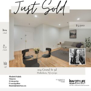 Just Rented! 204 Grand Street 5D Hoboken